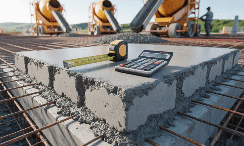 découvrez comment convertir une surface en volume de béton grâce à la bonne formule, et obtenez des conseils pour calculer vos besoins en béton facilement.