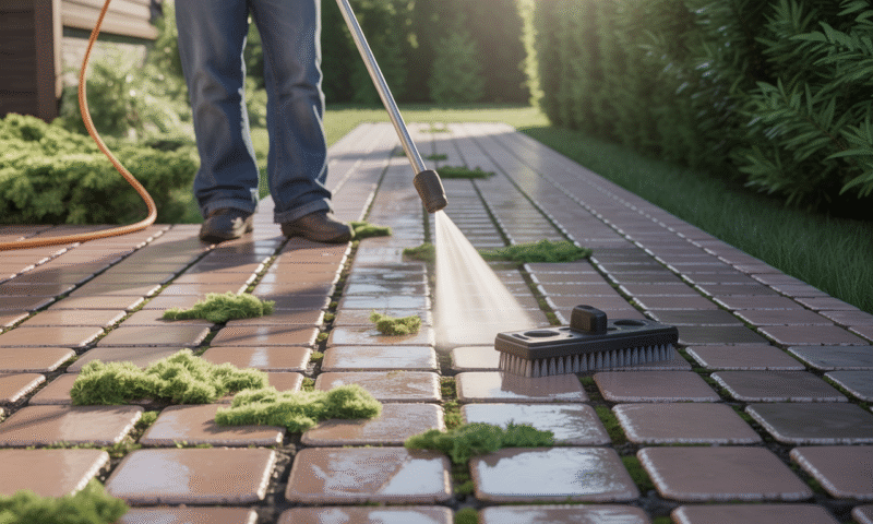 découvrez nos astuces pour nettoyer efficacement vos pavés autobloquants, éliminer la mousse et les mauvaises herbes, et redonner tout leur éclat à votre allée ou terrasse.