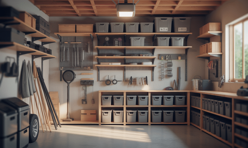 découvrez comment organiser votre garage sans percer les murs grâce à des étagères astucieuses. gagnez de la place et optimisez votre rangement en toute simplicité avec nos conseils pratiques.