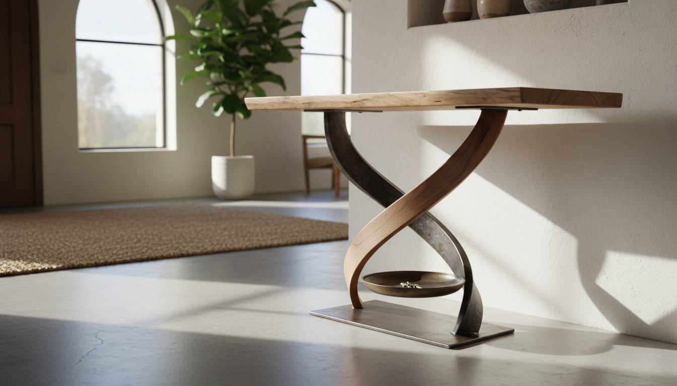 apprenez à fabriquer facilement un meuble d'entrée unique et design avec un pied pour console, alliant praticité et style pour sublimer votre intérieur.